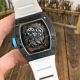 Copy Richard Mille Clear Watch RM055 Carbon Fiber White Rubber Strap Watch (8)_th.jpg